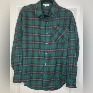 La Miel - Evergreen, Pink and Navy Plaid - Size: S